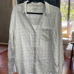 USED Madewell flannel oversized ex-boyfrie…